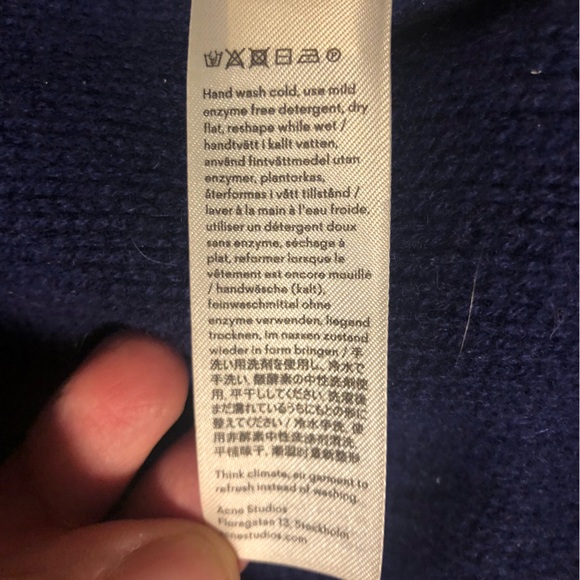 Acne Studios navy beanie - Picture 8 of 8